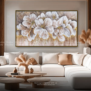 Abstract Flowers Wall Art Canvas Print – premium framed canvas wall art