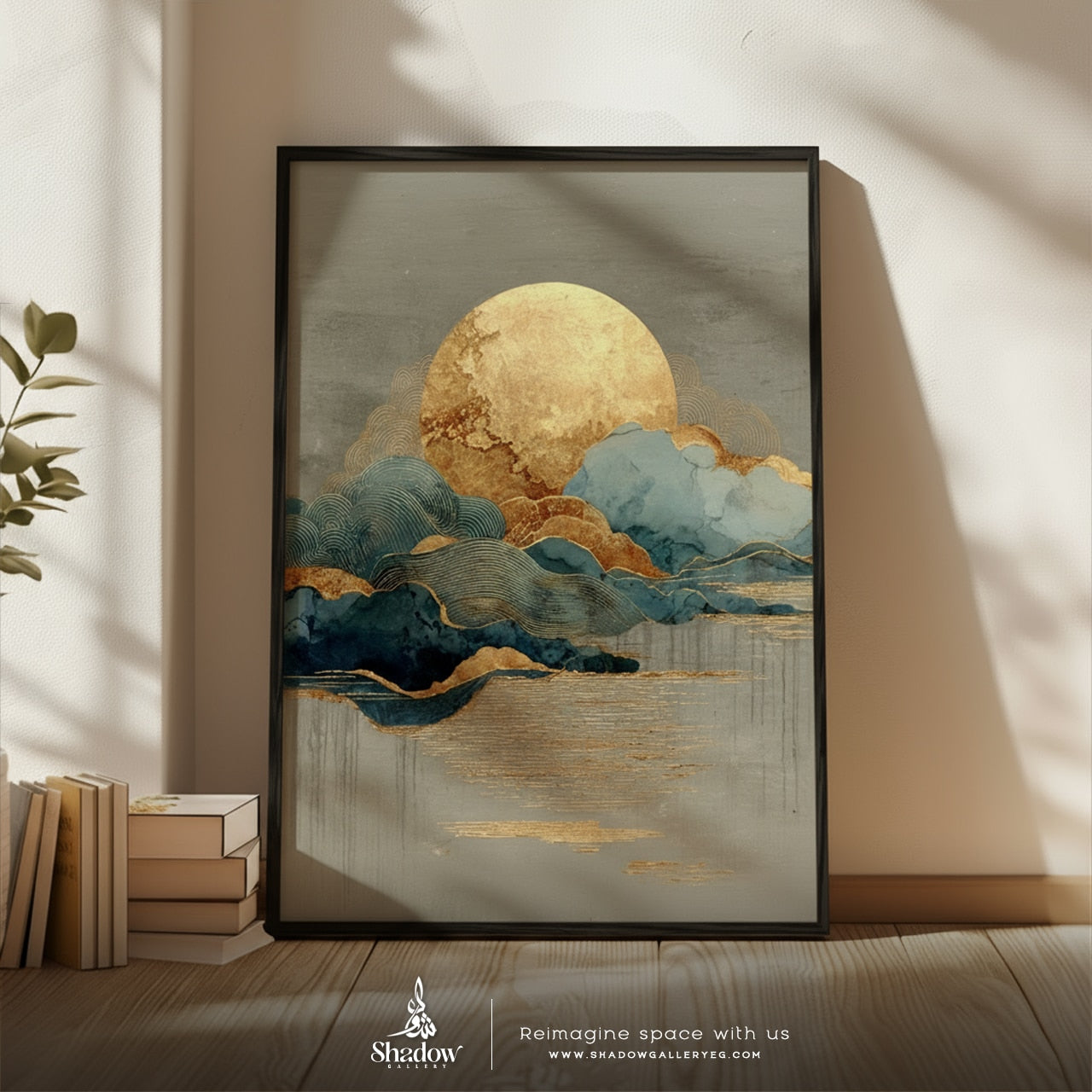 Unique Artistic Art Piece – close-up detail of frame and canvas texture