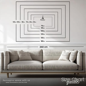 Modern Abstract Canvas landscape – styled in a modern room setting