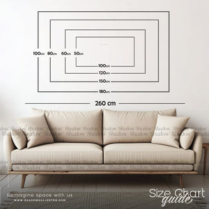 Abstract Textured Minimalist Seascape – styled in a modern room setting