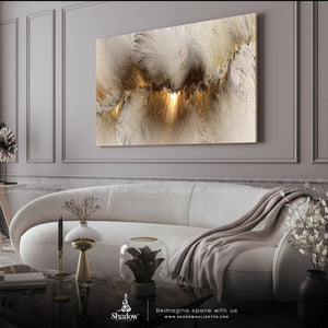 Modern Gold Abstract Canvas Print – premium framed canvas wall art