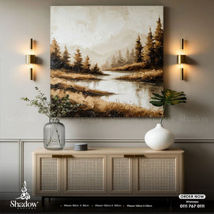 Forest Landscape in Fall Colors Canvas – premium framed canvas wall art
