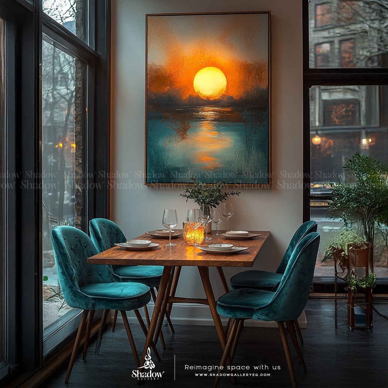 Ocean Sunset Canvas Wall Art Print – premium framed canvas wall art
