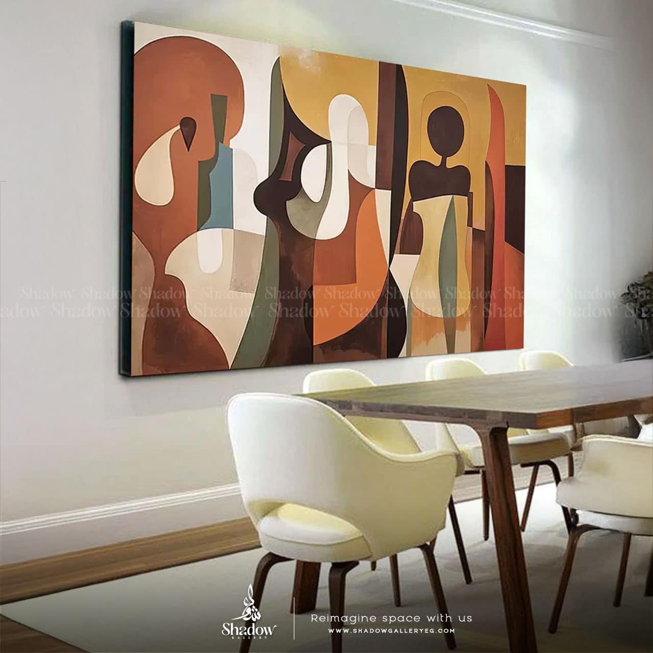 Abstract Nature Minimalist Textured Painting – premium framed canvas wall art