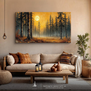 Twilight Forest Wall Art, – premium framed canvas wall art