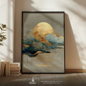 Unique Artistic Art Piece – close-up detail of frame and canvas texture