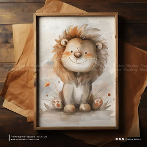 Safari Animal Nursery Wall Art (6-Piece Frame Set) | Shadow Gallery