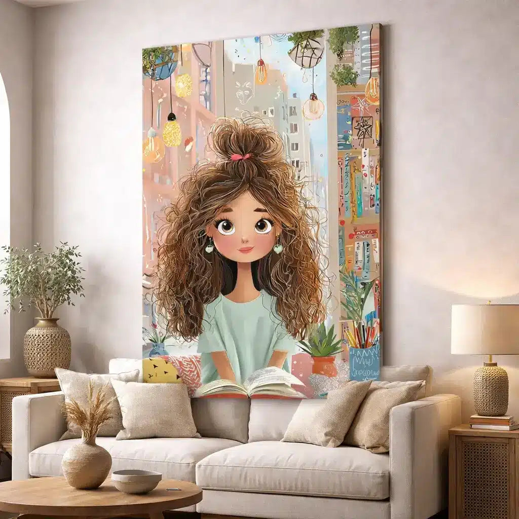 Fashion Girl Canvas Wall Art – premium framed canvas wall art