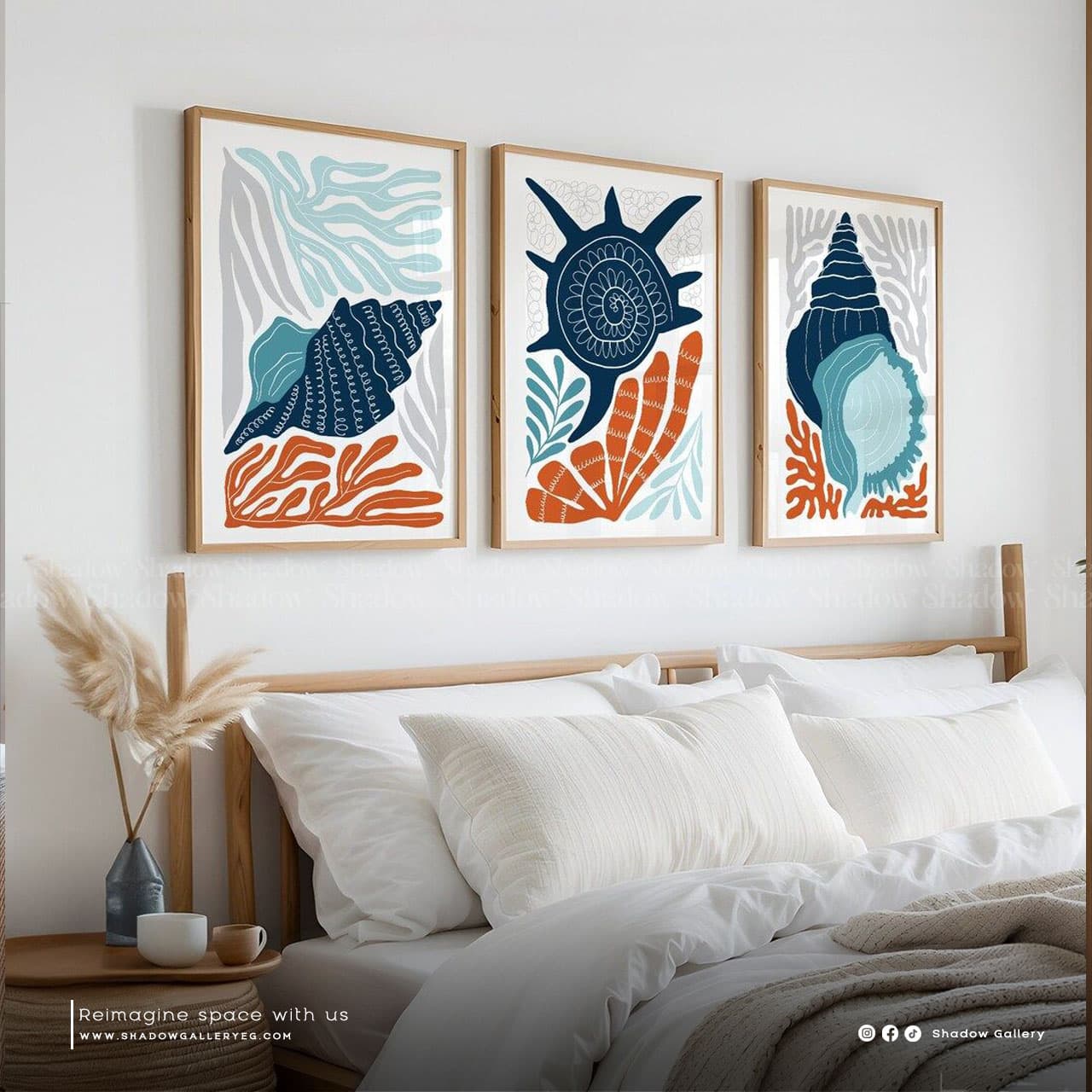 Neutral Coastal Canvas Wall Art - Set of 3 – premium framed canvas wall art