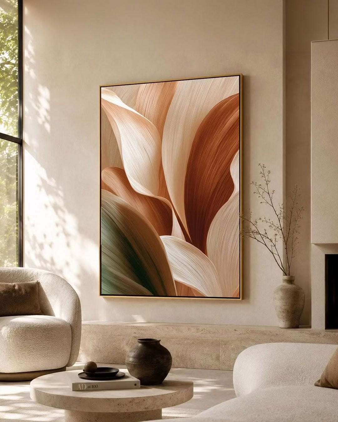 Abstract Botanical Canvas Art